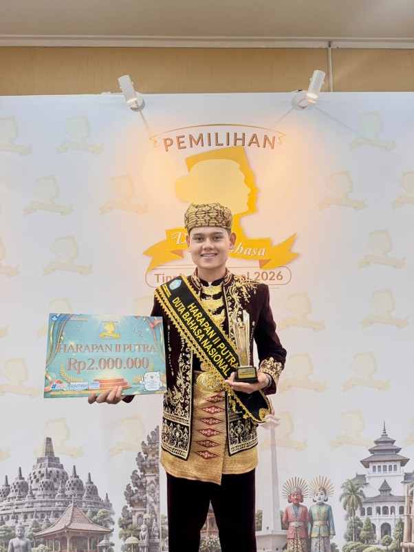 Mahasiswa Ilmu Sejarah FIB Unand Raih Juara Harapan II Duta Bahasa Nasional 2026